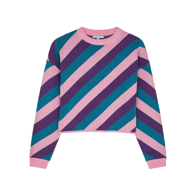 Olivia Rubin Mickey Striped Cotton Jumper In Multicoloured