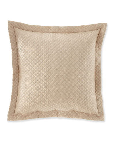 Ralph Lauren Quilted Sateen Argyle European Sham In White