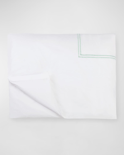 Sferra Grande Hotel Duvet Cover, Full/queen In White/mist