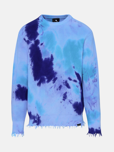 Mauna Kea Tie Dye Blue And Blue Cotton Tie Dye Sweater In Multi