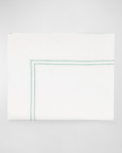 Sferra Grande Hotel Flat Sheet, King In White/mist