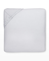 Sferra Celeste California King Fitted Bottom Sheet In Gray