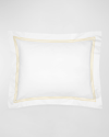 Sferra Standard Resort Sham In White/ Banana