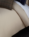 Ralph Lauren Quilted Sateen Argyle King Quilt In White