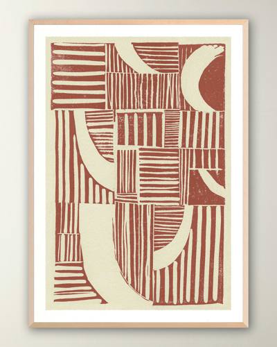 Grand Image Abstract Linocut B' Digital Print Wall Art By The Studio