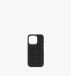 Mcm Iphone 14 Pro Case W/ Card Slot In Visetos In Black