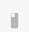Mcm Iphone 14 Pro Max Case W/ Card Slot In Visetos In Misty Gray Visetos