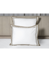 Signoria Firenze 400-thread Count Cotton European Sham In White/khaki