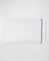 Sferra Two King 200 Thread-count Resort Pillowcases In White/navy