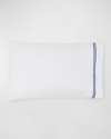 Sferra Grande Hotel King Pillowcase, Pair In White/navy Blue