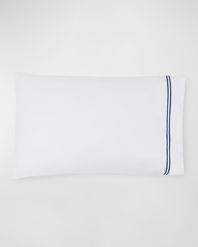 Sferra Grande Hotel King Pillowcase, Pair In White/navy