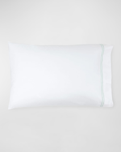 Sferra Two King 200 Thread-count Resort Pillowcases In White/mist