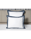 Signoria Firenze 400-thread Count Cotton King Sham In White/wilton Blue