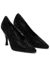 Tory Burch Woven Pump In Perfect Black / Jet