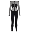 Alaïa Semi-sheer Bodysuit In Black