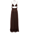 Oseree Oséree Lumière Kini Maxi Dress In Brown