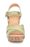 Kork-ease Drew Platform Sandal In Light Green F/ G
