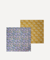 Coco & Wolf Wiltshire Stars And Capel Stitch Edge Napkins Set Of Two In Multicoloured