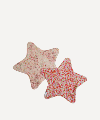 Coco & Wolf Wiltshire Stars And Adelajda S Wish Star Placemats Set Of Two In Pink