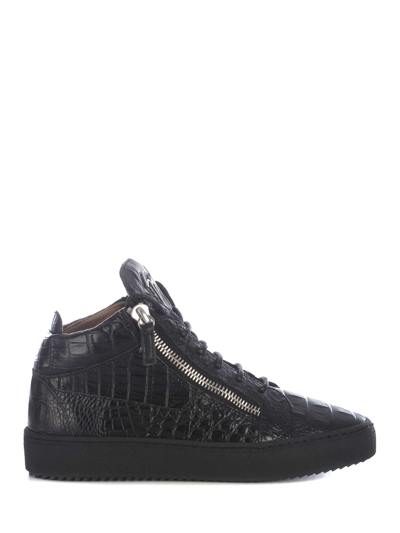 Giuseppe Zanotti Sneakers  In Leather In Nero