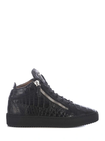 Giuseppe Zanotti Trainers  In Leather In Nero