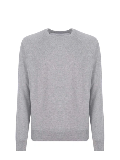 Malo Crewneck  In Cashmere In Light Grey