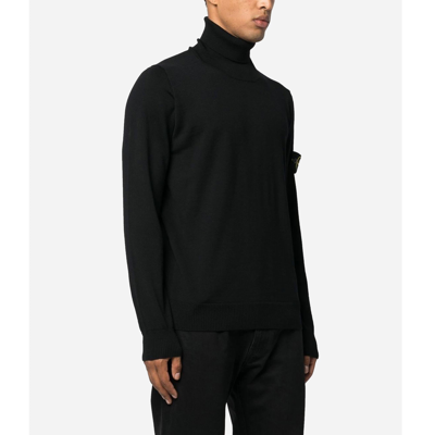 Stone Island Men's  Black Other Materials Sweater