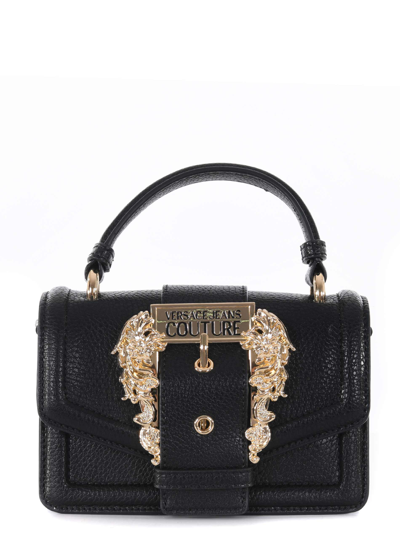 Versace Jeans Couture "baroque" Handbag In Black