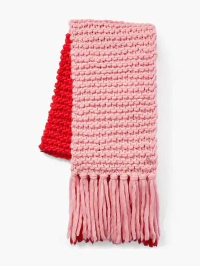 Kate Spade Colourblock Scarf In Pink