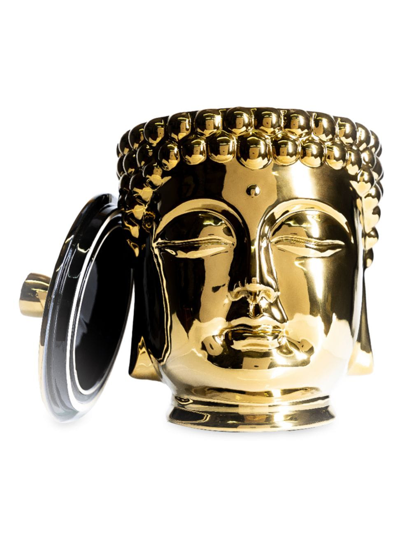 Thompson Ferrier Buddha Grande Myrrh Redwood Scented Candle In Gold