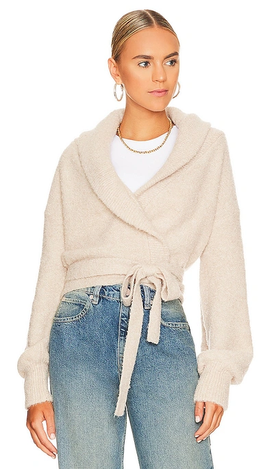 525 Boucle Ballerina Wrap In Oat