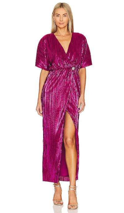 House Of Harlow 1960 X Revolve Sabrina Dress In Fuchsia