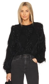 AUTUMN CASHMERE SEQUIN DIAMOND STITCH CREW