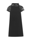 BADGLEY MISCHKA WOMEN'S SEQUINED-TRIM A-LINE SHIFT DRESS