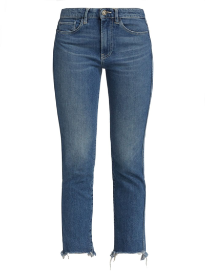 3x1 Women's W3 Straight Authentic Cropped Jeans In Ace