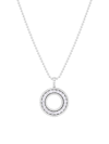 Roberto Coin Women's Siena 18k White Gold & Diamond Open Circle Large Pendant Necklace
