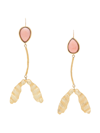 Ulla Johnson Women's Goldtone & Mother-of-pearl Maple Seed Drop Earrings In Coral