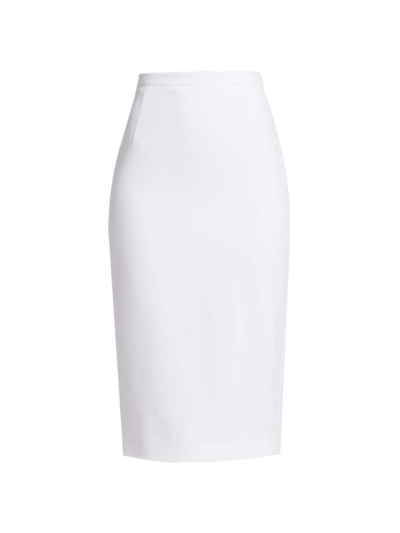 Michael Kors Women's Waisted Pencil Skirt In Optic Whit