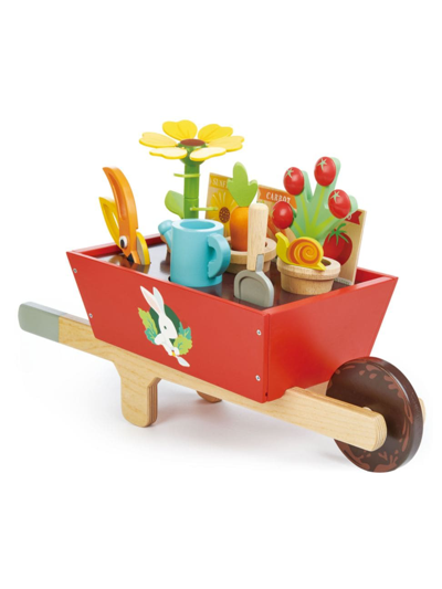 Tender Leaf Toys Garden Wheelbarrow Set In Neutral