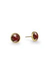 Marco Bicego 18k Yellow Gold Jaipur Garnet Stud Earrings