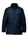 Thermostyles Men's Military Field Coat In Navy