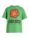 KENZO MEN'S BOKE FLOWER LOGO COTTON JERSEY T-SHIRT