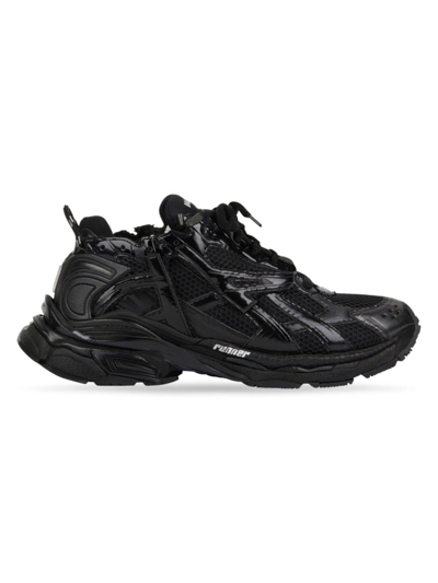 Balenciaga Men's Runner Sneaker In Black