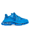 Balenciaga Men's Triple S Clear Sole Sneaker In Deep Blue