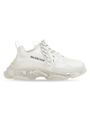 Balenciaga Men's Triple S Clear-sole Sneakers In 9000 White