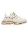 Balenciaga Triple S Clear Sole Sneakers In Off White