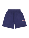 Balenciaga Kid's Political Campaign Jogging Shorts In Pacific Blue White