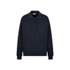 The Row Corzas Long Sleeves Cotton Polo T-shirt In Blue