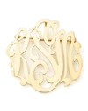 MOON AND LOLA GOLD-PLATED SCRIPT MONOGRAM PIN,PROD163770150