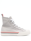 Thom Browne Collegiate High-top Trainers In Grey